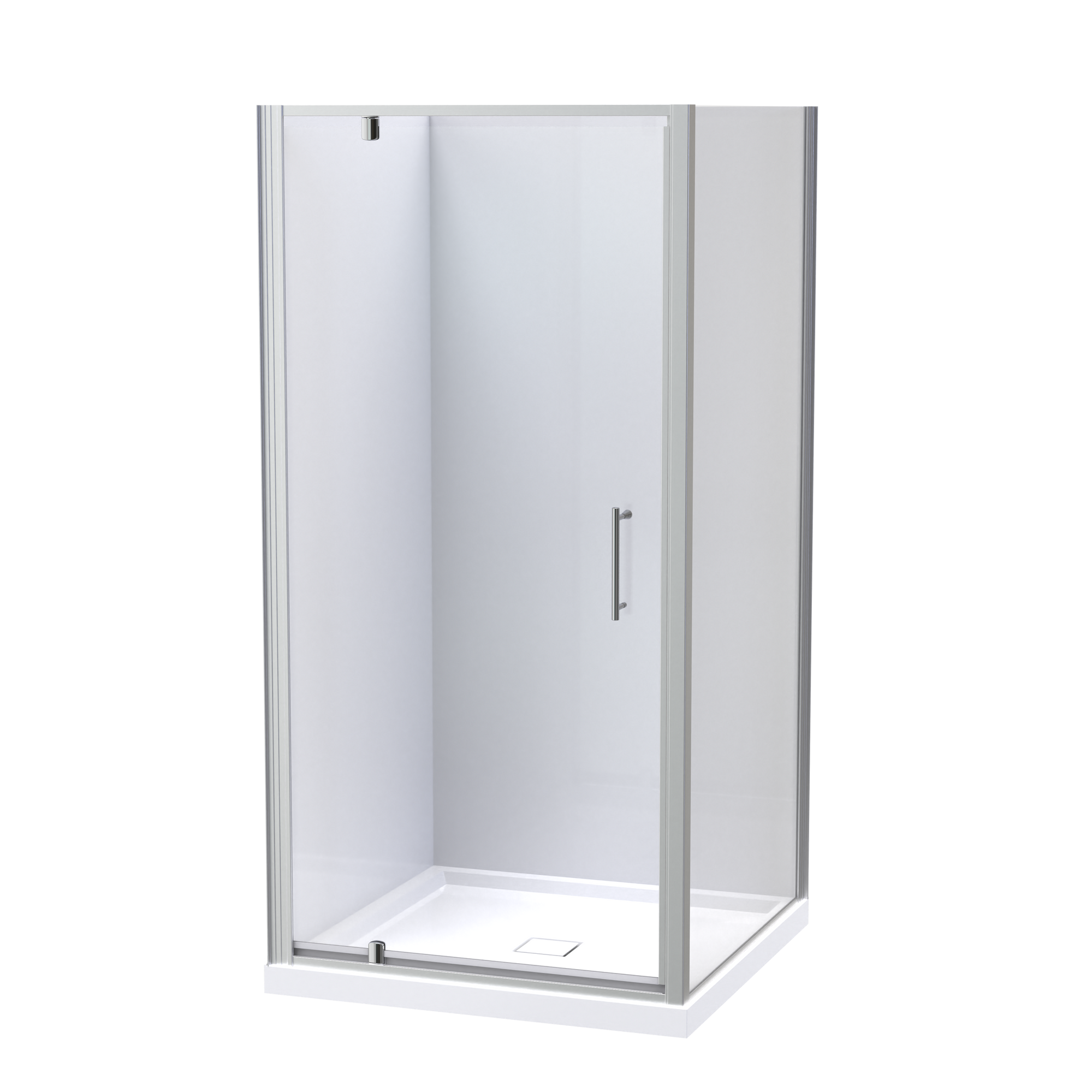 Eclipse 1000x1000 Two Wall Shower