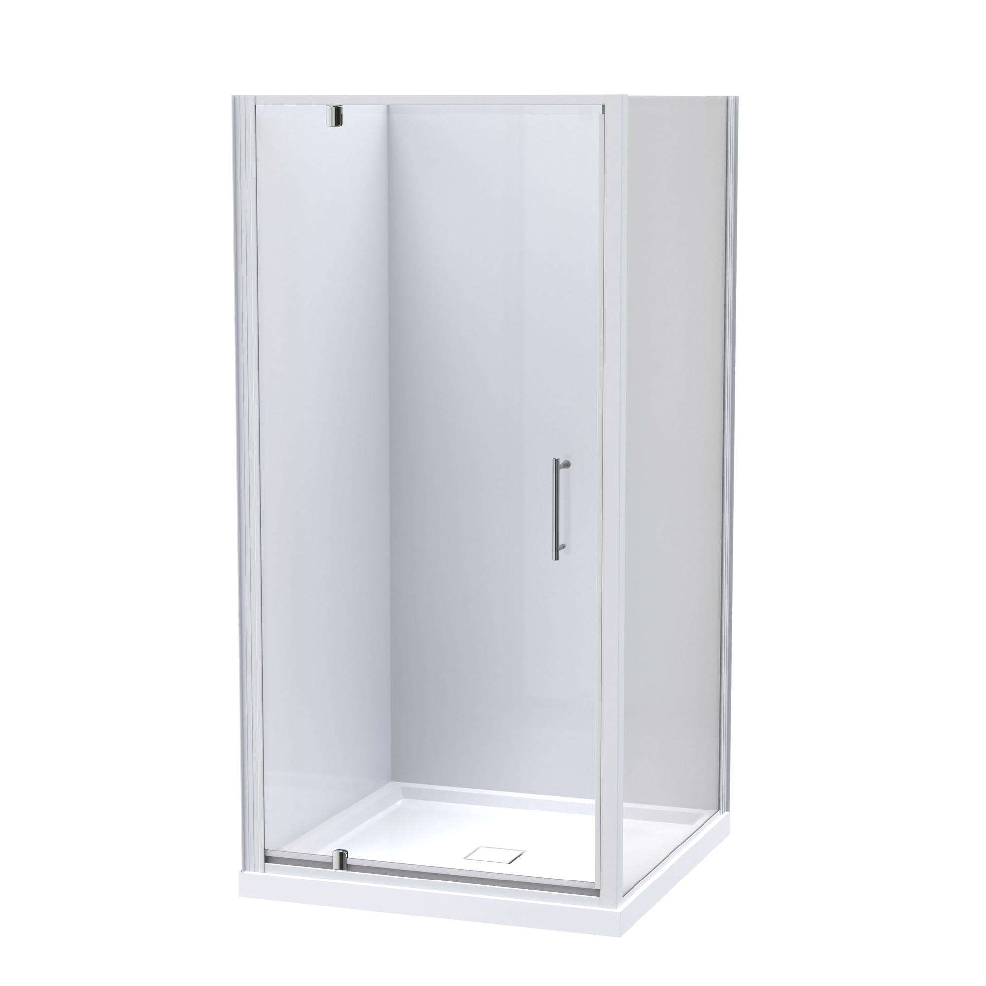 Eclipse 1000x1000 Two Wall Shower