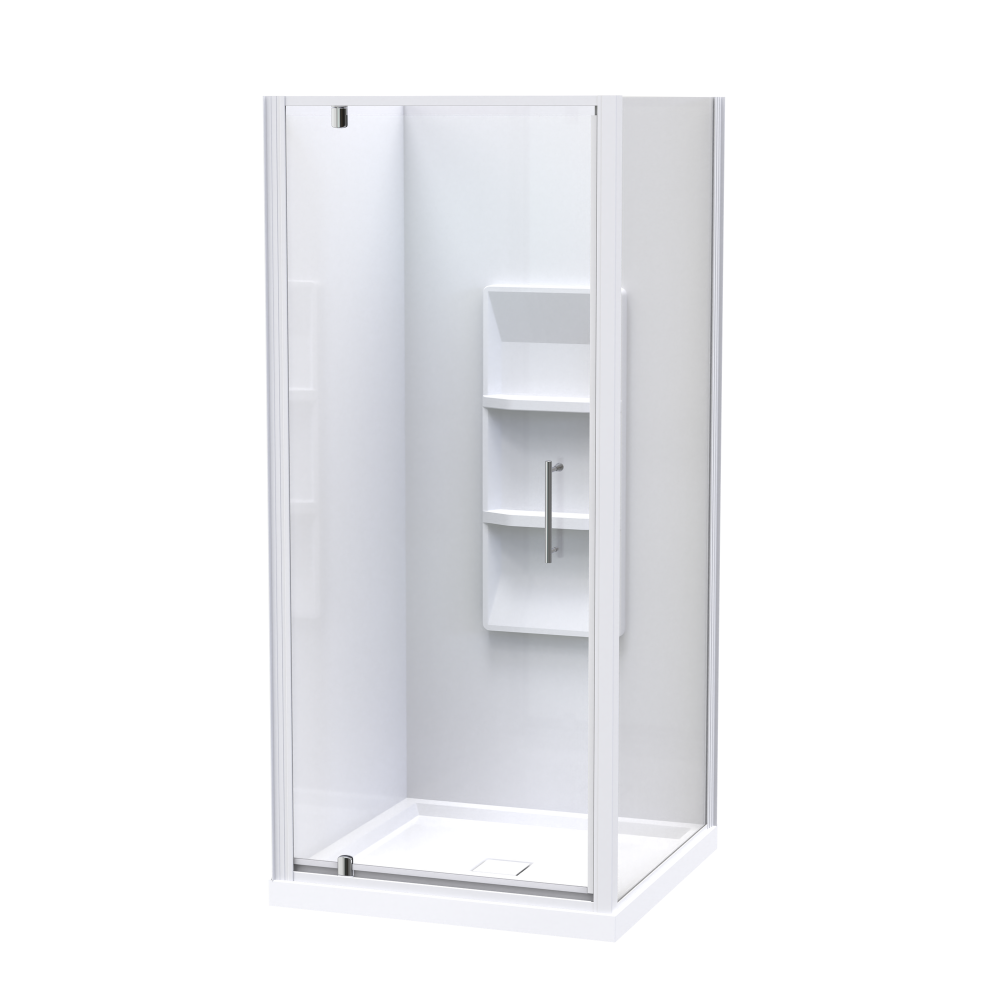 Eclipse 900x900 Two Wall Shower