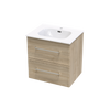 Array Berlin Nera 600 Double Drawer Wall Vanity