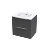 Array Riada Nera 600 Double Drawer Wall Vanity