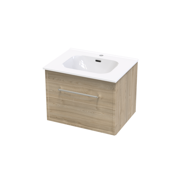 Array Berlin Nera 600 1 Drawer Wall Vanity