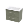 Array Berlin Nera 750 Double Drawer Wall Vanity