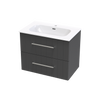 Array Kawhia Nera 750 Double Drawer Wall Vanity