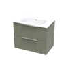 Array Riada Serifos 750 Double Drawer Wall Vanity
