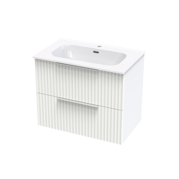 Array Drawer Array Riada Nera 750 Double Drawer Wall Vanity