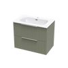 Array Riada Nera 750 Double Drawer Wall Vanity