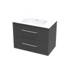 Array Kawhia Serifos 800 Double Drawer Wall Vanity