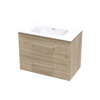 Array Oslo Serifos 800 Double Drawer Wall Vanity