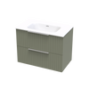 Array Riada Serifos 800 Double Drawer Wall Vanity