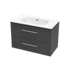 Array Berlin Nera 900 Double Drawer Wall Vanity
