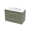 Array Berlin Nera 900 Double Drawer Wall Vanity