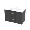 Array Oslo Serifos 900 Double Drawer Wall Vanity