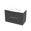 Array Riada Serifos 900 Double Drawer Wall Vanity