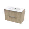 Array Riada Nera 900 Double Drawer Wall Vanity