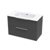 Array Riada Nera 900 Double Drawer Wall Vanity