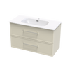 Array Berlin Nera 1015 Double Drawer Wall Vanity