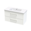 Array Berlin Nera 1015 Double Drawer Wall Vanity