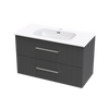 Array Kawhia Nera 1015 Double Drawer Wall Vanity