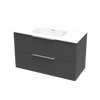 Array Riada Serifos 1000 Double Drawer Wall Vanity