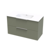 Array Riada Serifos 1000 Double Drawer Wall Vanity