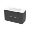 Array Riada Nera 1015 Double Drawer Wall Vanity