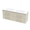 Array Kawhia Serifos 1500 Double Basin 4 Drawer Wall Vanity
