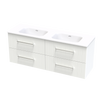 Array Kawhia Serifos 1500 Double Basin 4 Drawer Wall Vanity