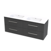 Array Kawhia Serifos 1500 Double Basin 4 Drawer Wall Vanity