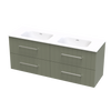 Array Kawhia Serifos 1500 Double Basin 4 Drawer Wall Vanity