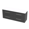 Array Kawhia Pro 1500 Double Basin 4 Drawer Wall Vanity