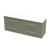 Array Oslo Pro 1500 Double Basin 4 Drawer Wall Vanity