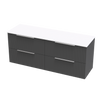 Array Riada Pro 1500 Double Basin 4 Drawer Wall Vanity