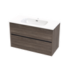 Nera Syrtari 1015 Double Drawer Wall Vanity