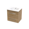 Verto Nera 600 Double Drawer Wall Vanity