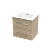 Verto Nera 600 Double Drawer Wall Vanity