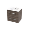 Verto Nera 600 Double Drawer Wall Vanity