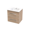 Verto Nera 600 Double Drawer Wall Vanity