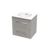 Verto Nera 600 Double Drawer Wall Vanity