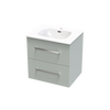 Verto Nera 600 Double Drawer Wall Vanity