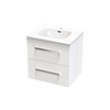 Verto Nera 600 Double Drawer Wall Vanity