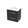 Verto Nera 600 Double Drawer Wall Vanity