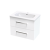 Verto Nera 750 Double Drawer Wall Vanity
