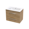 Verto Nera 750 Double Drawer Wall Vanity