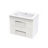 Verto Nera 750 Double Drawer Wall Vanity