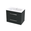 Verto Nera 750 Double Drawer Wall Vanity