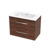 Verto Nera 815 Double Drawer Wall Vanity