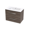 Verto Nera 815 Double Drawer Wall Vanity