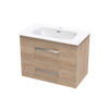 Verto Nera 815 Double Drawer Wall Vanity