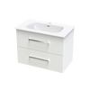 Verto Nera 815 Double Drawer Wall Vanity